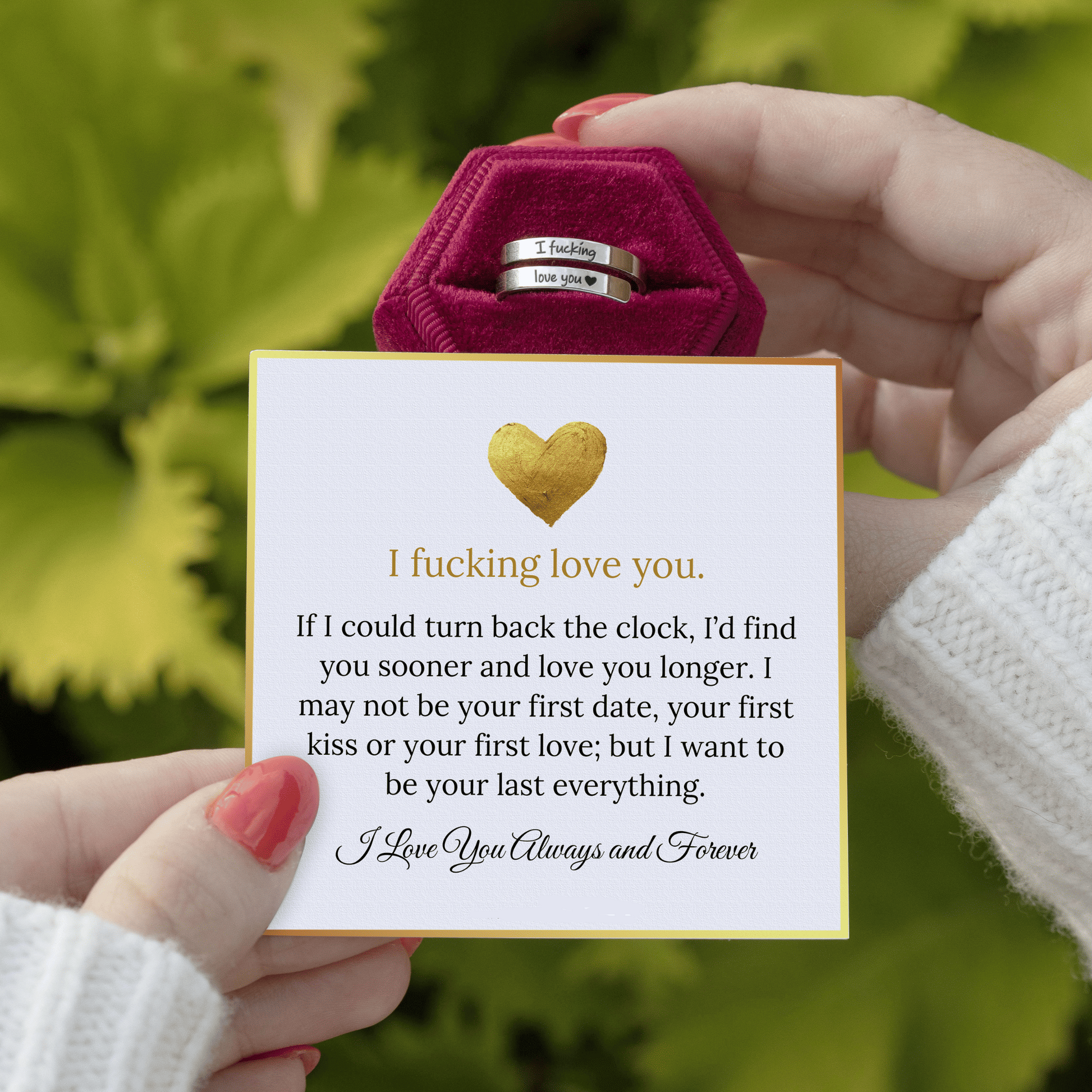 I F♡cking Love You Ring - Main product shot