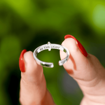 Be The Light Cross Ring