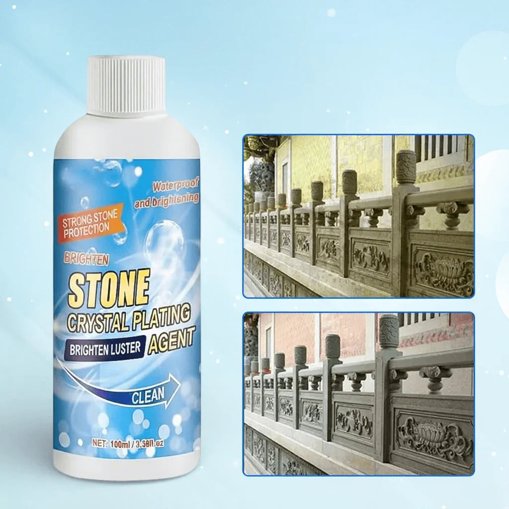 Deep Stone Stain Remover 100ml - cleaning effect comparison